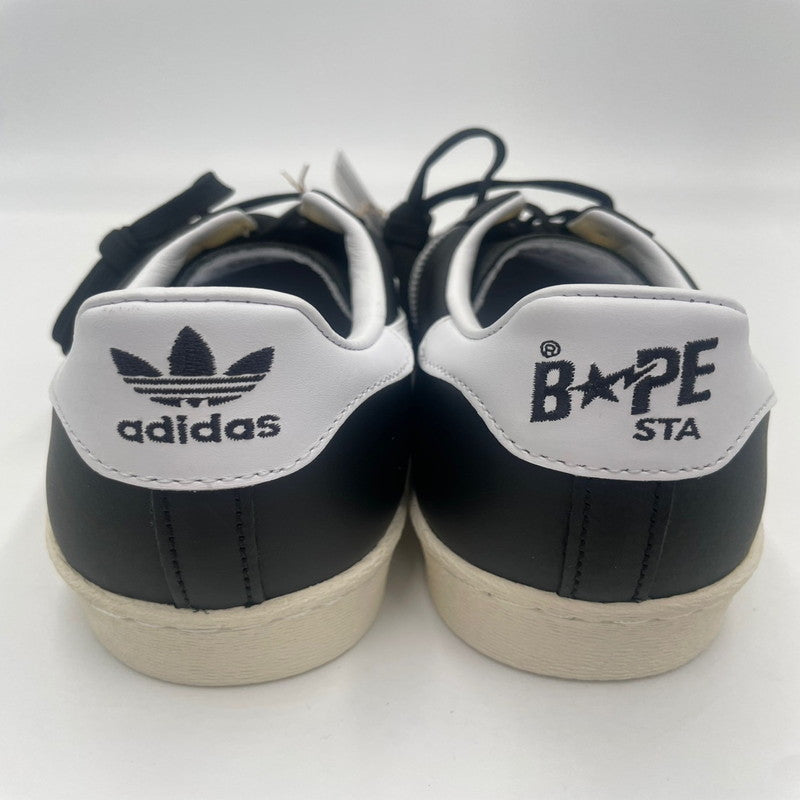 【中古美品】【メンズ】 adidas アディダス A BATHING APE ア ベイシング エイプ SUPERSTAR スーパースター 80S BAPE IF2385 161-241110-FY-7-yok カラー：CBLACK/FTWWHT/OWHITE 万代Net店