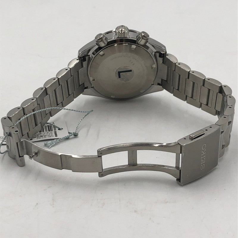 【中古美品】【メンズ】 SEIKO セイコー PROSPEX SPEEDTIMER SBDL109 プロスペックス スピードタイマー ソーラー 腕時計 197-251030-yy-02-tei カラー：シルバー 万代Net店