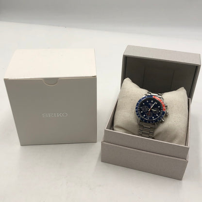 【中古美品】【メンズ】 SEIKO セイコー PROSPEX SPEEDTIMER SBDL097 プロスペックス スピードタイマー ソーラー 腕時計 197-251030-yy-10-tei カラー：シルバー 万代Net店