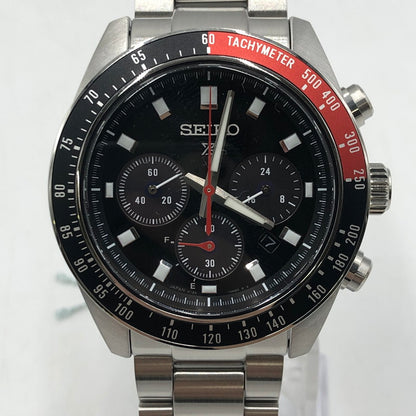 【中古美品】【メンズ】 SEIKO セイコー PROSPEX SPEEDTIMER SBDL099 プロスペックス スピードタイマー ソーラー 腕時計 197-251030-yy-07-tei カラー：シルバー 万代Net店
