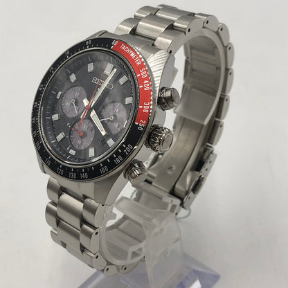 【中古美品】【メンズ】 SEIKO セイコー PROSPEX SPEEDTIMER SBDL099 プロスペックス スピードタイマー ソーラー 腕時計 197-251030-yy-07-tei カラー：シルバー 万代Net店