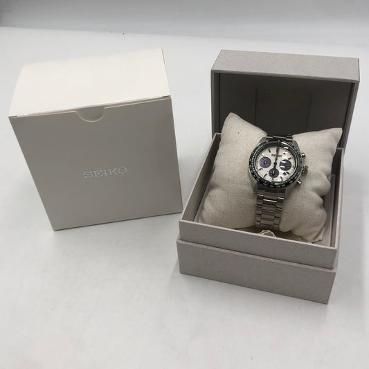 【中古美品】【メンズ】 SEIKO セイコー PROSPEX SPEEDTIMER SBDL085 プロスペックス スピードタイマー ソーラー 腕時計 197-251030-yy-09-tei カラー：シルバー 万代Net店