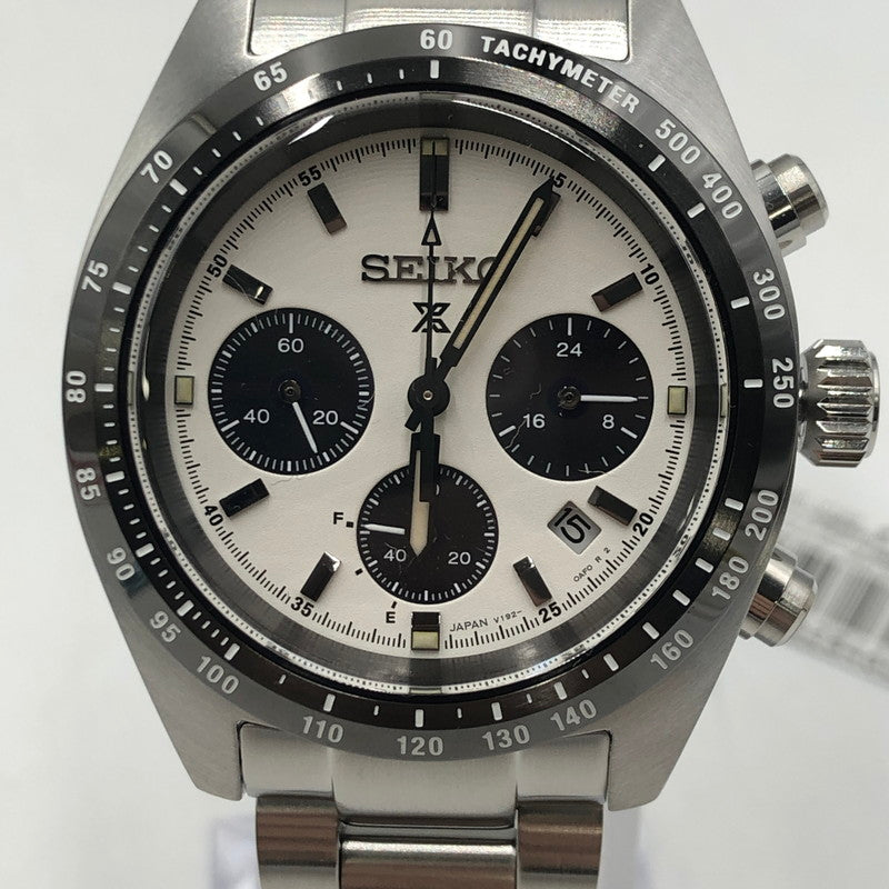 【中古美品】【メンズ】 SEIKO セイコー PROSPEX SPEEDTIMER SBDL085 プロスペックス スピードタイマー ソーラー 腕時計 197-251030-yy-09-tei カラー：シルバー 万代Net店