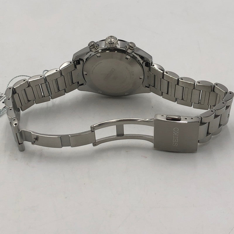 【中古美品】【メンズ】 SEIKO セイコー PROSPEX SPEEDTIMER SBDL085 プロスペックス スピードタイマー ソーラー 腕時計 197-251030-yy-09-tei カラー：シルバー 万代Net店