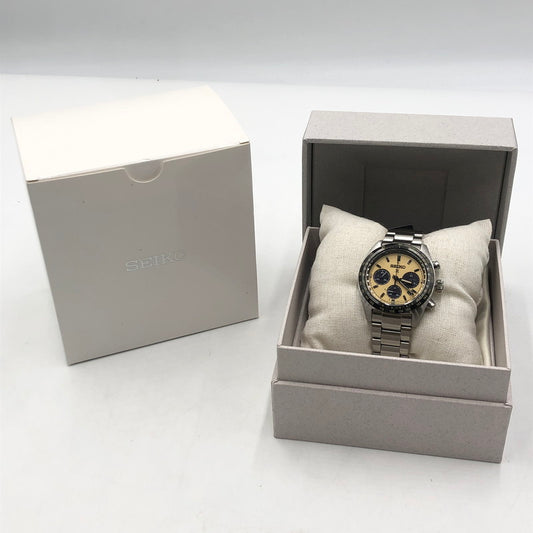 【中古美品】【メンズ】 SEIKO セイコー PROSPEX SPEEDTIMER SBDL089 プロスペックス スピードタイマー ソーラー 腕時計 197-251030-yy-05-tei カラー：シルバー 万代Net店