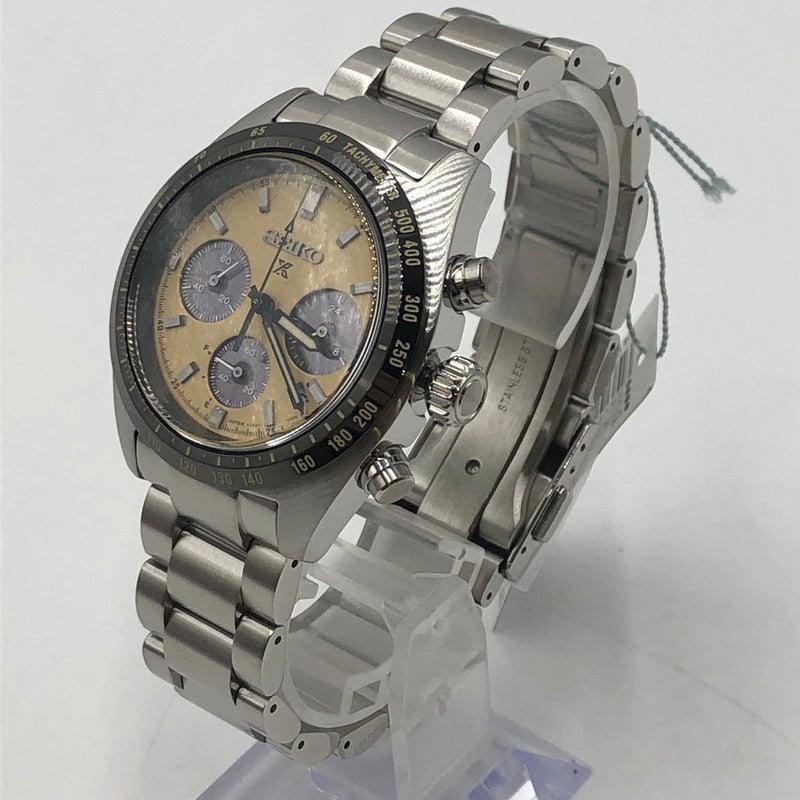 【中古美品】【メンズ】 SEIKO セイコー PROSPEX SPEEDTIMER SBDL089 プロスペックス スピードタイマー ソーラー 腕時計 197-251030-yy-05-tei カラー：シルバー 万代Net店