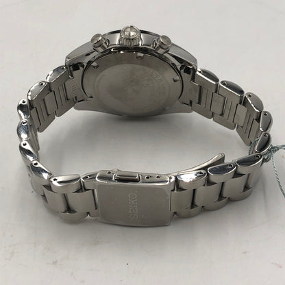 【中古美品】【メンズ】 SEIKO セイコー PROSPEX SPEEDTIMER SBDL089 プロスペックス スピードタイマー ソーラー 腕時計 197-251030-yy-05-tei カラー：シルバー 万代Net店