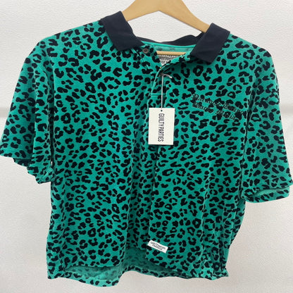 【中古美品】【メンズ】 WACKO MARIA ワコマリア LEOPARD VELOUR POLO SHIRT ベロア半袖シャツ  142-241110-NK-2-yok サイズ：M 万代Net店