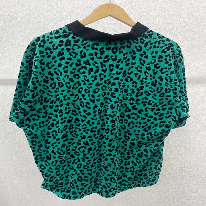 【中古美品】【メンズ】 WACKO MARIA ワコマリア LEOPARD VELOUR POLO SHIRT ベロア半袖シャツ  142-241110-NK-2-yok サイズ：M 万代Net店