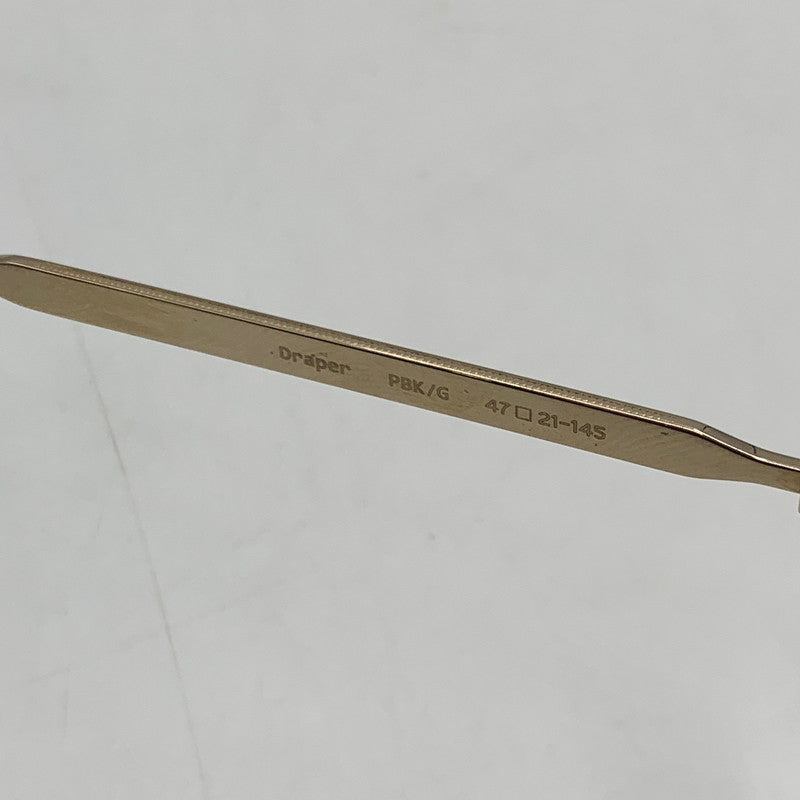 【中古品】【メンズ】 EYEVAN アイヴァン DRAPER ドレイパー アイウェア サングラス アクセサリー 203-251026-yy-02-tei サイズ：47□21-145 カラー：ブラック ゴールド 万代Net店