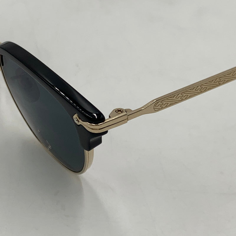 【中古品】【メンズ】 EYEVAN アイヴァン DRAPER ドレイパー アイウェア サングラス アクセサリー 203-251026-yy-02-tei サイズ：47□21-145 カラー：ブラック ゴールド 万代Net店
