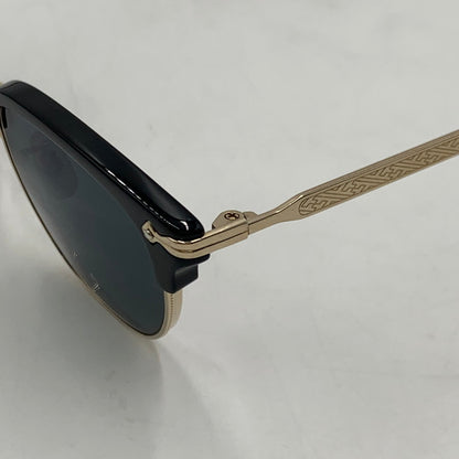【中古品】【メンズ】 EYEVAN アイヴァン DRAPER ドレイパー アイウェア サングラス アクセサリー 203-251026-yy-02-tei サイズ：47□21-145 カラー：ブラック ゴールド 万代Net店