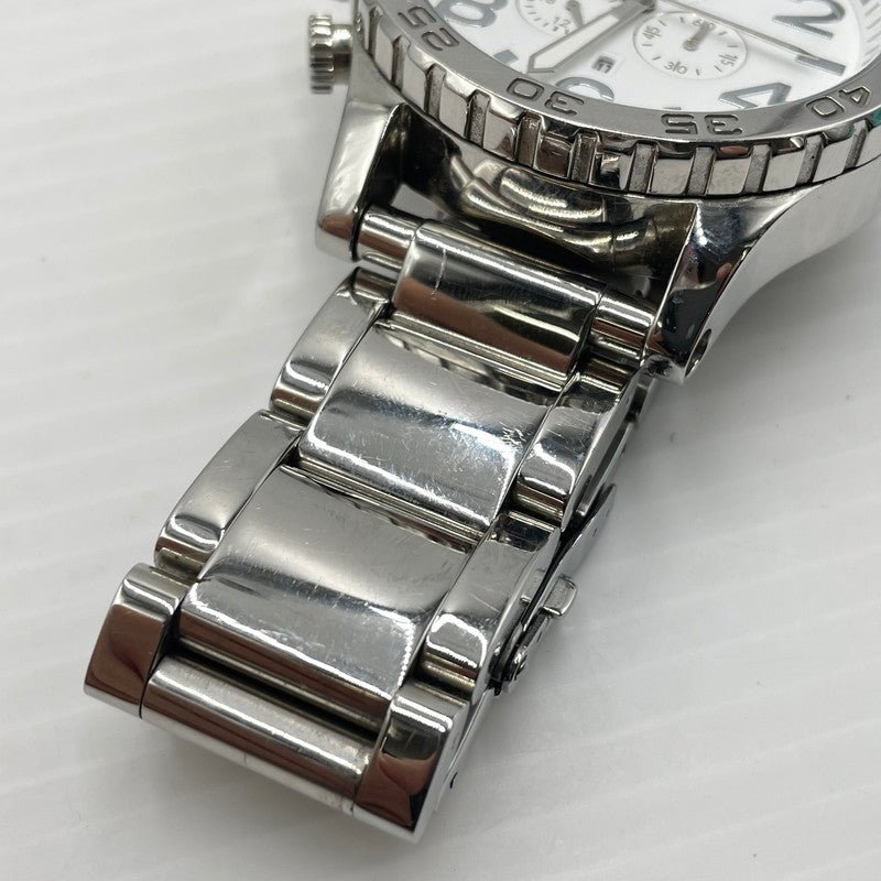 【中古品】【メンズ】 NIXON ニクソン CHRONO 51-30 クロノ ウォッチ 腕時計 メタルベルト ステンレススチール 197-260826-ko-06-teih カラー：シルバー/ホワイト 万代Net店