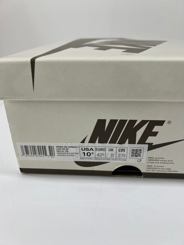 【中古美品】【メンズ】 NIKE ナイキ × TRAVIS SCOTT トラビス・スコット 別注 コラボ WMNS AIR JORDAN 1 LOW OG SP DZ4137-700 エア ジョーダン 1 ロー スニーカー 靴 160-260801-kk-05-hon カラー：CANARY/RACER BLUE-LIGHT SILVER 万代Net店