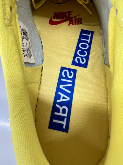 【中古美品】【メンズ】 NIKE ナイキ × TRAVIS SCOTT トラビス・スコット 別注 コラボ WMNS AIR JORDAN 1 LOW OG SP DZ4137-700 エア ジョーダン 1 ロー スニーカー 靴 160-260801-kk-05-hon カラー：CANARY/RACER BLUE-LIGHT SILVER 万代Net店