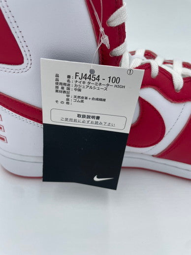 【中古美品】【メンズ】 NIKE ナイキ TERMINATOR HIGH ターミネーターハイ FJ4454-100 スニーカー 160-240813-NK-17-yok カラー：WHITE/UNIVERSITY RED 万代Net店