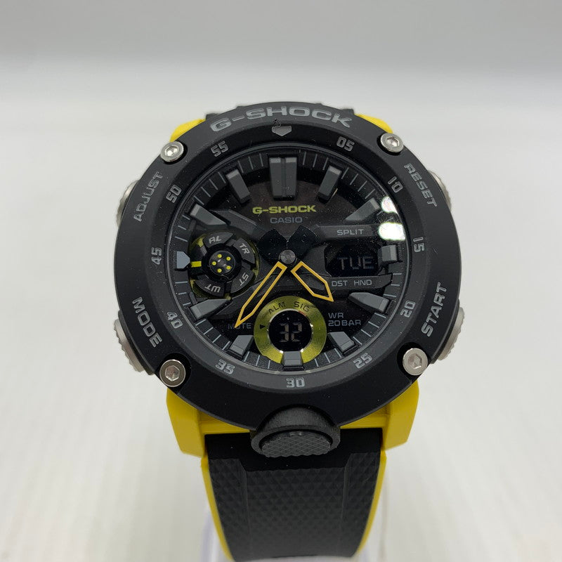 【中古品】【メンズ】 G-SHOCK ジーショック GA-2000 SERIES GA-2000-1A9DR アナデジ 腕時計 ウォッチ カーボンコアガード 196-260804-ko-14-tei カラー：ブラックイエロー 万代Net店