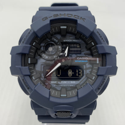 【中古品】【メンズ】 CASIO カシオ ANALOG-DIGITAL COMBINATION MODEL G-SHOCK GA-700CA-2ADR アナログデジタル コンビネーション モデル 腕時計 196-260814-yo-03-tei カラー：ネイビー 万代Net店