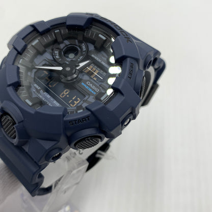 【中古品】【メンズ】 CASIO カシオ ANALOG-DIGITAL COMBINATION MODEL G-SHOCK GA-700CA-2ADR アナログデジタル コンビネーション モデル 腕時計 196-260814-yo-03-tei カラー：ネイビー 万代Net店