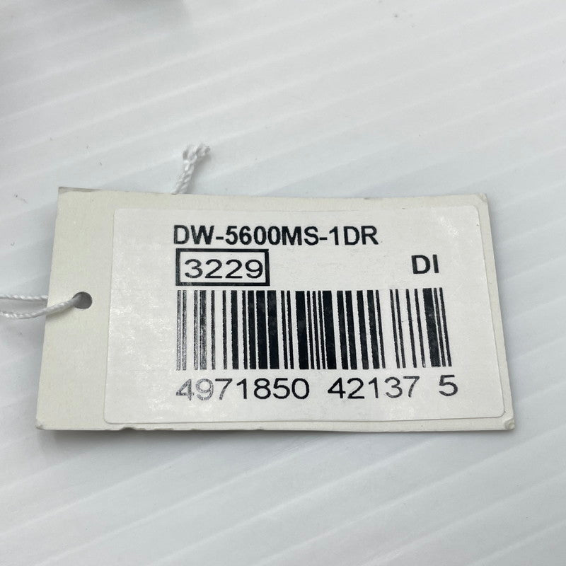 【中古品】【メンズ】 G-SHOCK ジーショック DW-5600MS-1DR マットブラックレッドアイ ウォッチ 腕時計 ラバーベルト 196-260826-ko-03-teih カラー：ブラック 万代Net店