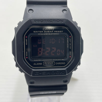 【中古品】【メンズ】 G-SHOCK ジーショック DW-5600MS-1DR マットブラックレッドアイ ウォッチ 腕時計 ラバーベルト 196-260826-ko-03-teih カラー：ブラック 万代Net店