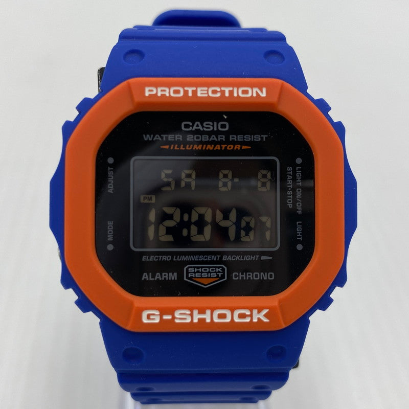 【中古品】【メンズ】 CASIO カシオ 5600 SERIES SPORTY COLOR DIGITAL G-SHOCK DW-5610SC-2DR 5600シリーズ スポーティカラー デジタル ジーショック 腕時計 196-260808-yo-03-tei カラー：オレンジ/ブルー 万代Net店