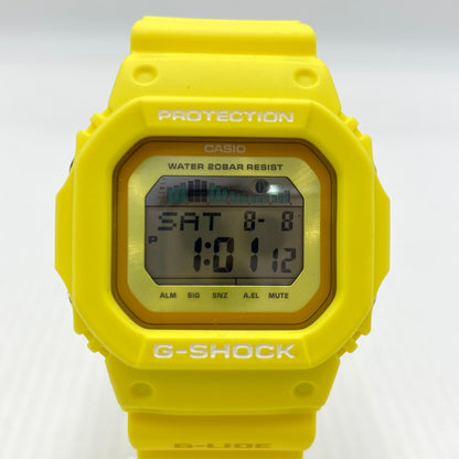 【中古品】【メンズ】 CASIO カシオ G-LIDE 5600SERIES TIDEGRAPH DEGITAL G-SHOCK GLX-5600RT-9 Gライド 5600シリーズ タイトグラフ デジタル ジーショック 腕時計 196-260808-yo-07-tei カラー：イエロー 万代Net店