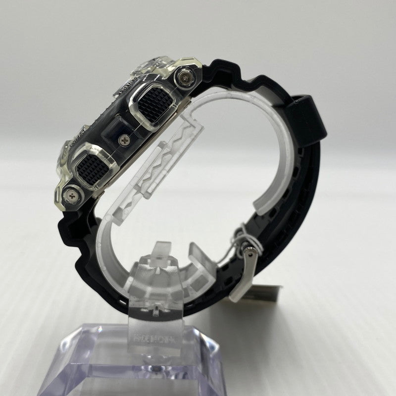 【中古品】【メンズ】 CASIO カシオ ANALOG-DIGITAL MODEL GA-110 CAMOUFLAGE SKELETON SERIES G-SHOCK GA-100SKC-1A アナログデジタル モデル カモフラージュ・スケルトン シリーズ ジーショック 腕時計 196-260808-yo-11-tei カラー：クリア/ブラック 万代Net店