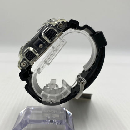 【中古品】【メンズ】 CASIO カシオ ANALOG-DIGITAL MODEL GA-110 CAMOUFLAGE SKELETON SERIES G-SHOCK GA-100SKC-1A アナログデジタル モデル カモフラージュ・スケルトン シリーズ ジーショック 腕時計 196-260808-yo-11-tei カラー：クリア/ブラック 万代Net店