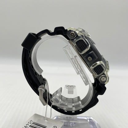 【中古品】【メンズ】 CASIO カシオ ANALOG-DIGITAL MODEL GA-110 CAMOUFLAGE SKELETON SERIES G-SHOCK GA-100SKC-1A アナログデジタル モデル カモフラージュ・スケルトン シリーズ ジーショック 腕時計 196-260808-yo-11-tei カラー：クリア/ブラック 万代Net店
