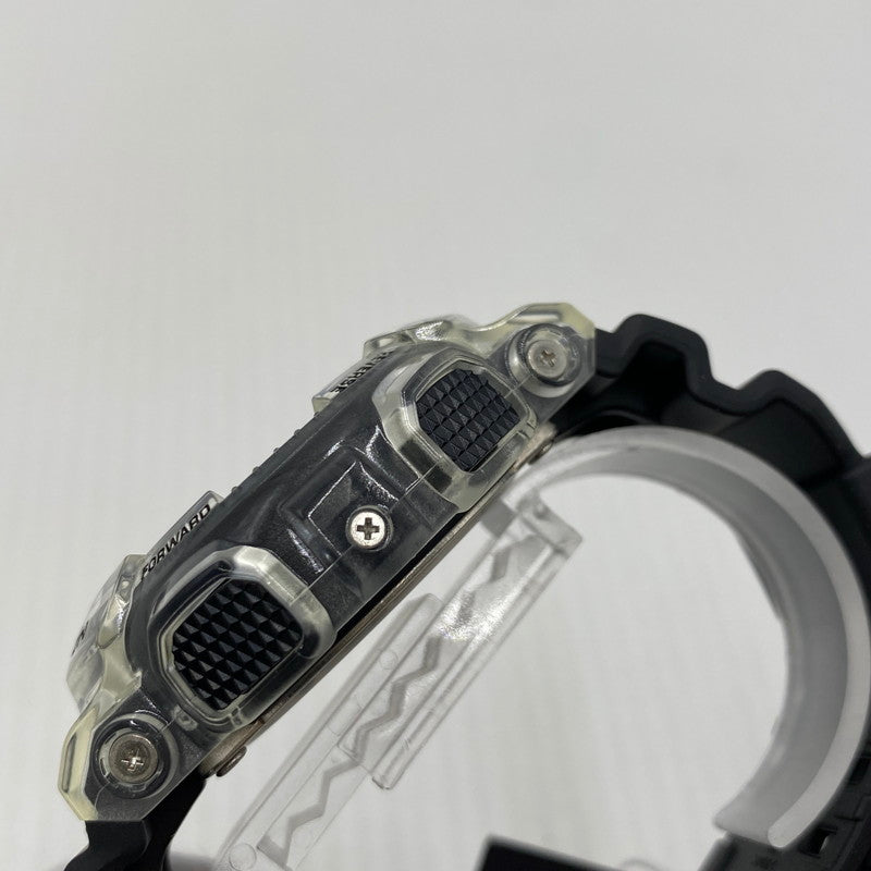 【中古品】【メンズ】 CASIO カシオ ANALOG-DIGITAL MODEL GA-110 CAMOUFLAGE SKELETON SERIES G-SHOCK GA-100SKC-1A アナログデジタル モデル カモフラージュ・スケルトン シリーズ ジーショック 腕時計 196-260808-yo-11-tei カラー：クリア/ブラック 万代Net店