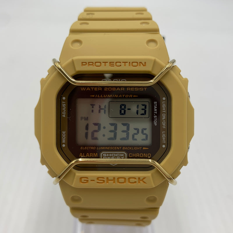 【中古品】【メンズ】 CASIO カシオ 5600 TONE ON TONE SERIES DEGITAL G-SHOCK DW-5600PT-5 5600 トーン オン トーン シリーズ デジタル ジーショック 腕時計 196-260814-yo-01-tei カラー：ベージュ系 万代Net店