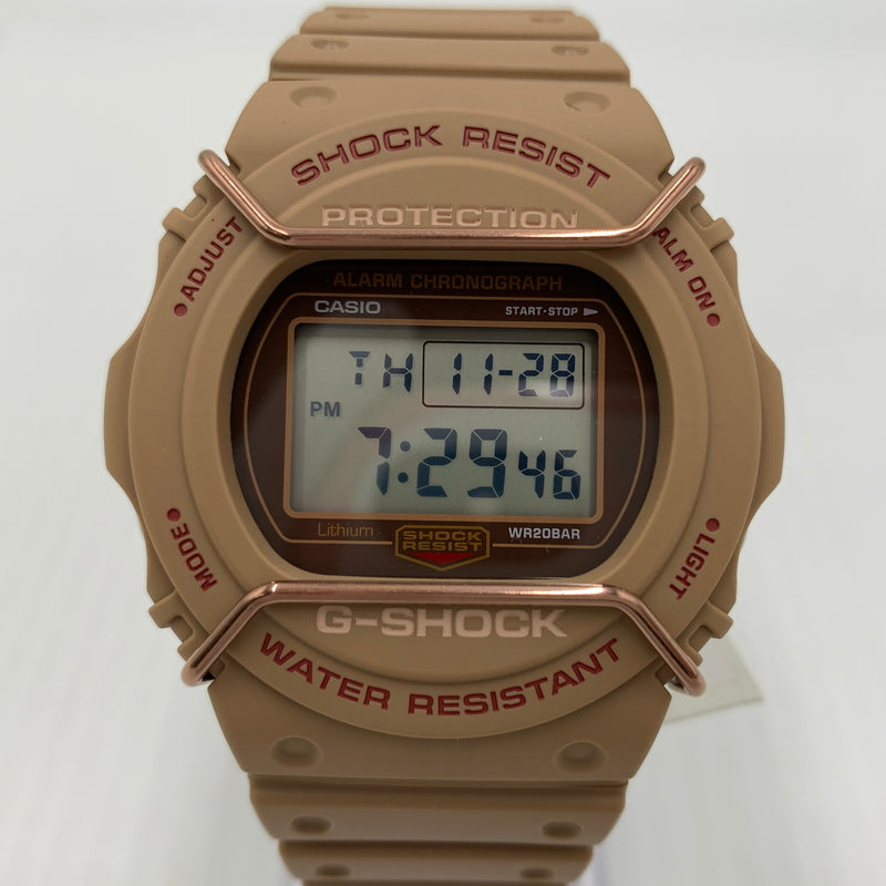 【中古品】【メンズ】 CASIO カシオ 5700 TONE ON TONE SERIES DEGITAL G-SHOCK DW-5700PT-5 トーン オン トーン シリーズ デジタル ジーショック 腕時計 196-260814-yo-09-tei カラー：ブラウン 万代Net店