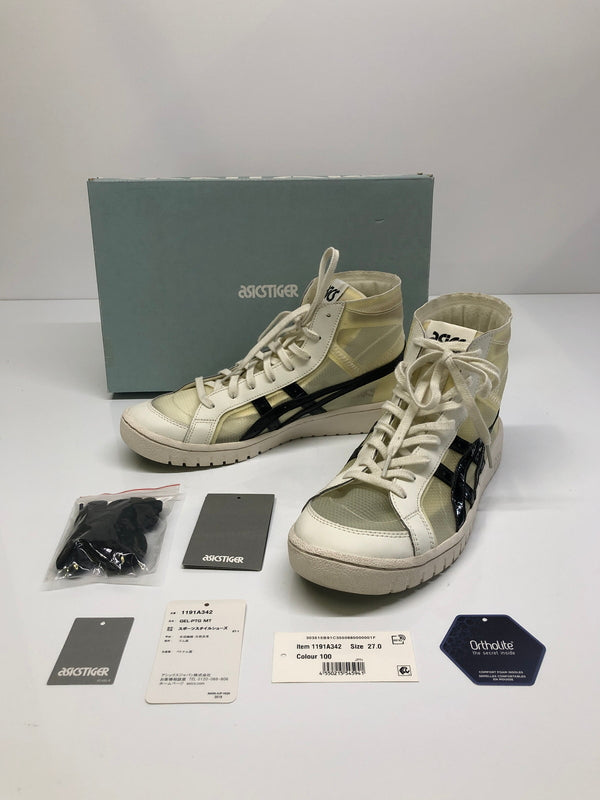 【中古品】【メンズ】 ASICS アシックス 1191A342-100 GEL-PTG MT 靴 シューズ ハイカット スニーカー 162-260910-YS-10-hon サイズ：27 カラー：CREAM/BLACK 万代Net店