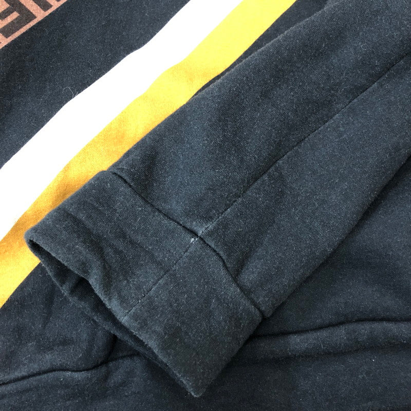 【中古品】【メンズ】 × FILA フィラ 別注 コラボ 19SS FENDI MANIA LOGO PULLOVER HOODIOE FY0945 A65J フェンディ マニア ロゴ プルオーバーフーディー トップス パーカー 147-250430-kk-26-fuzh サイズ：XXL カラー：ネイビー 万代Net店