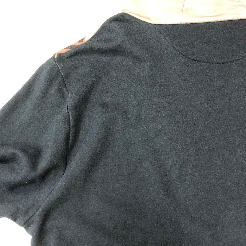 【中古品】【メンズ】 × FILA フィラ 別注 コラボ 19SS FENDI MANIA LOGO PULLOVER HOODIOE FY0945 A65J フェンディ マニア ロゴ プルオーバーフーディー トップス パーカー 147-250430-kk-26-fuzh サイズ：XXL カラー：ネイビー 万代Net店