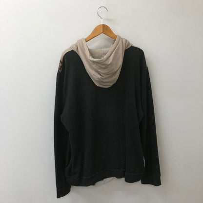 【中古品】【メンズ】 × FILA フィラ 別注 コラボ 19SS FENDI MANIA LOGO PULLOVER HOODIOE FY0945 A65J フェンディ マニア ロゴ プルオーバーフーディー トップス パーカー 147-250430-kk-26-fuzh サイズ：XXL カラー：ネイビー 万代Net店