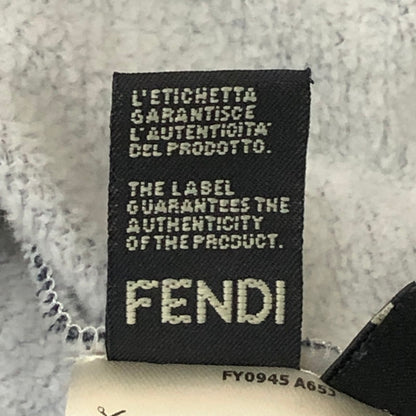 【中古品】【メンズ】 × FILA フィラ 別注 コラボ 19SS FENDI MANIA LOGO PULLOVER HOODIOE FY0945 A65J フェンディ マニア ロゴ プルオーバーフーディー トップス パーカー 147-250430-kk-26-fuzh サイズ：XXL カラー：ネイビー 万代Net店