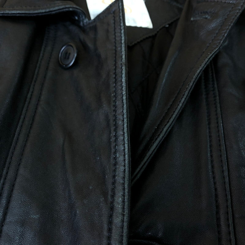 【現状渡し品】【メンズ】 SANKYO サンキョウ LAMB LEATHER JACKET ラム レザージャケット ライトアウター 140-251120-yy-01-tei サイズ：不明 カラー：ブラック 万代Net店