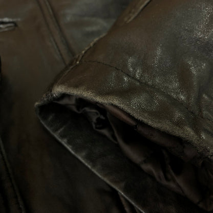 【現状渡し品】【メンズ】 SANKYO サンキョウ LAMB LEATHER JACKET ラム レザージャケット ライトアウター 140-251120-yy-01-tei サイズ：不明 カラー：ブラック 万代Net店