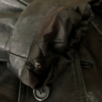 【現状渡し品】【メンズ】 SANKYO サンキョウ LAMB LEATHER JACKET ラム レザージャケット ライトアウター 140-251120-yy-01-tei サイズ：不明 カラー：ブラック 万代Net店