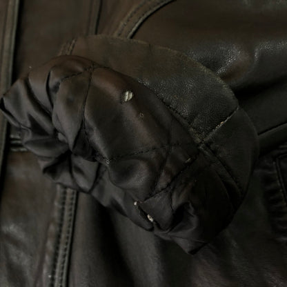 【現状渡し品】【メンズ】 SANKYO サンキョウ LAMB LEATHER JACKET ラム レザージャケット ライトアウター 140-251120-yy-01-tei サイズ：不明 カラー：ブラック 万代Net店