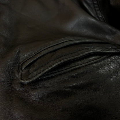 【現状渡し品】【メンズ】 SANKYO サンキョウ LAMB LEATHER JACKET ラム レザージャケット ライトアウター 140-251120-yy-01-tei サイズ：不明 カラー：ブラック 万代Net店