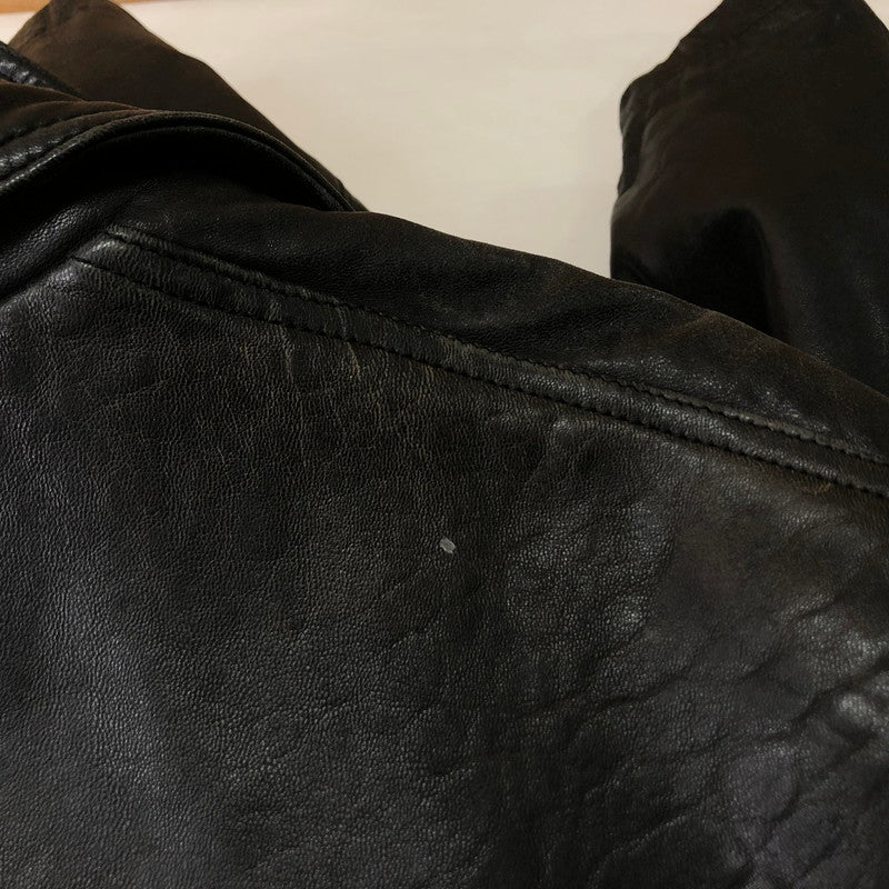 【現状渡し品】【メンズ】 SANKYO サンキョウ LAMB LEATHER JACKET ラム レザージャケット ライトアウター 140-251120-yy-01-tei サイズ：不明 カラー：ブラック 万代Net店