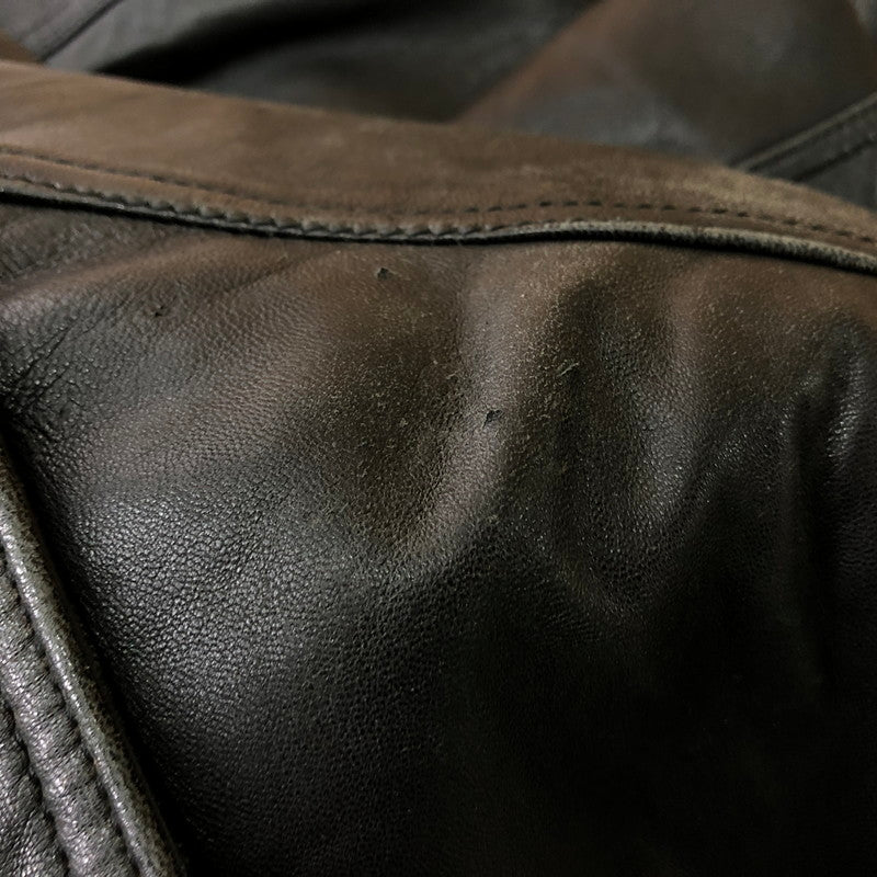 【現状渡し品】【メンズ】 SANKYO サンキョウ LAMB LEATHER JACKET ラム レザージャケット ライトアウター 140-251120-yy-01-tei サイズ：不明 カラー：ブラック 万代Net店