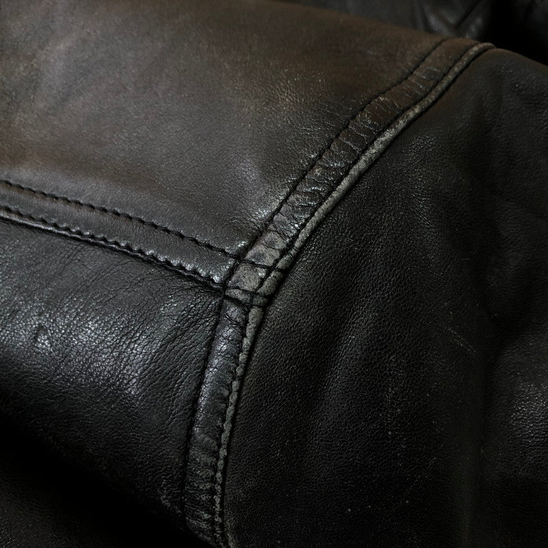 【現状渡し品】【メンズ】 SANKYO サンキョウ LAMB LEATHER JACKET ラム レザージャケット ライトアウター 140-251120-yy-01-tei サイズ：不明 カラー：ブラック 万代Net店