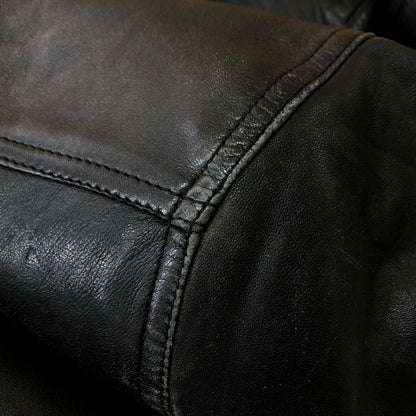 【現状渡し品】【メンズ】 SANKYO サンキョウ LAMB LEATHER JACKET ラム レザージャケット ライトアウター 140-251120-yy-01-tei サイズ：不明 カラー：ブラック 万代Net店