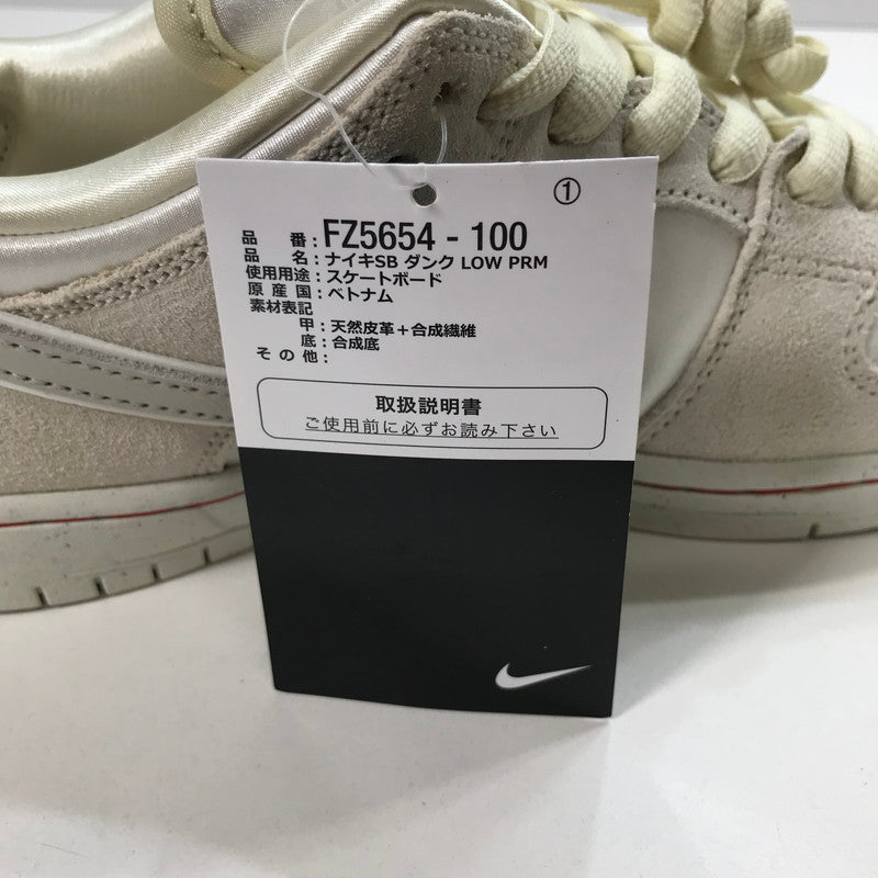 【中古美品】【メンズ】 NIKE ナイキ FZ5654-100 DUNK LOW PRM SB ダンク ロー PRM スニーカー 靴 160-250804-mh-09-fuz サイズ：26.5 カラー：ココナッツミルク 万代Net店