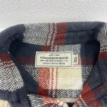 【中古品】【メンズ】 NEIGHBORHOOD ネイバーフッド FLANNEL フランネル SHIRT シャツ 142-241110-FY-16-yok サイズ：S カラー：レッド・ブルー系 万代Net店