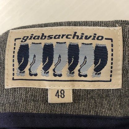 【中古品】【メンズ】 GIABSARCHIVIO ジャブスアルキヴィオ MASACCIO A5961 マサッチョ イージースラックス ボトムス パンツ 143-250522-kk-59-tei サイズ：48 カラー：グレー 万代Net店